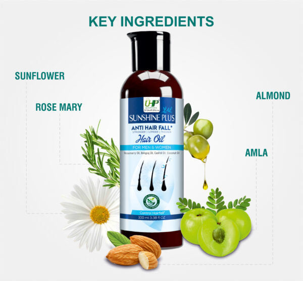 Sunshine Plus Hairoil 100 ml | Anti Hairfall | Anti Dandruff - Image 2